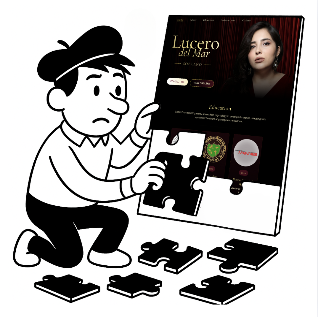 Building a website like assembling puzzle pieces